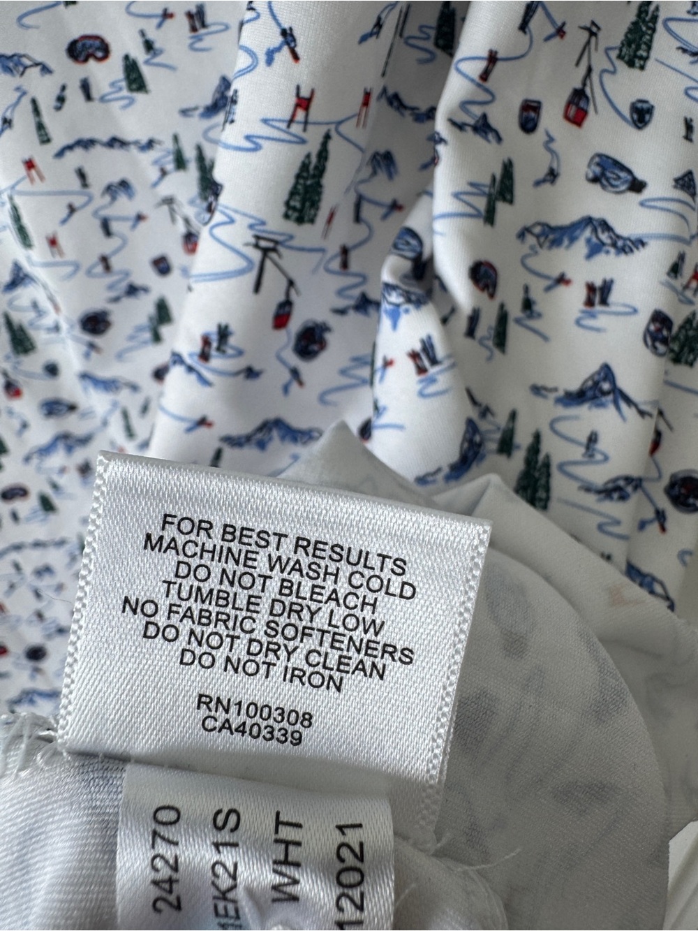 Peter Millar Summer Comfort XXL Performance Polo - Crosby Club - Ski Print - Picture 7 of 8